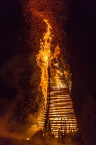 Oberallgäu: Funkenfeuer in Altstätten 2018 (Sonthofen)