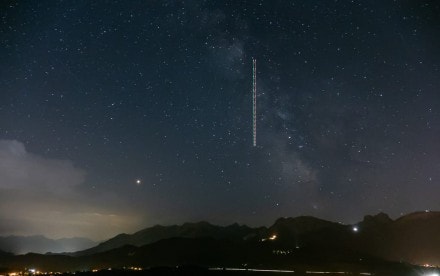 Oberallgäu: Sternschnuppenbilder von der Burg Eisenberg (Zell)