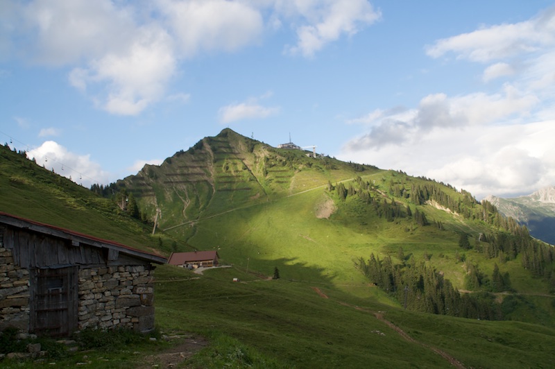 Vom Schwarzwassertal bei Riezlern auf das Grünhorn (Baad - Kleinwalser Tal / 2009)