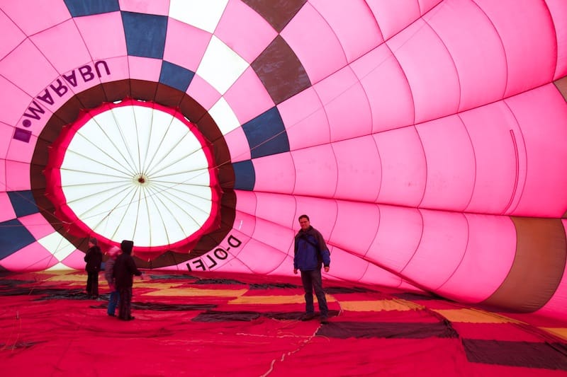 Ballonglühen in Bad Hindelang im Jahr 2011<br />(Bad Hindelang - Oberallgäu / 2011)