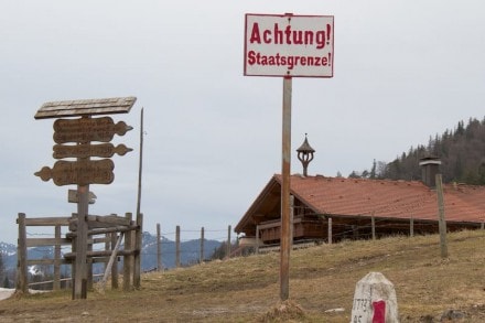 Ostallgäu: Grenze Deutschland / Oesterreich (Pfronten)