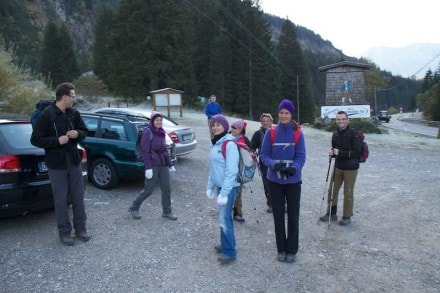 Von Nesselwängle aus auf die Gaichtspitze, Hahnenkamm und Alpkopf