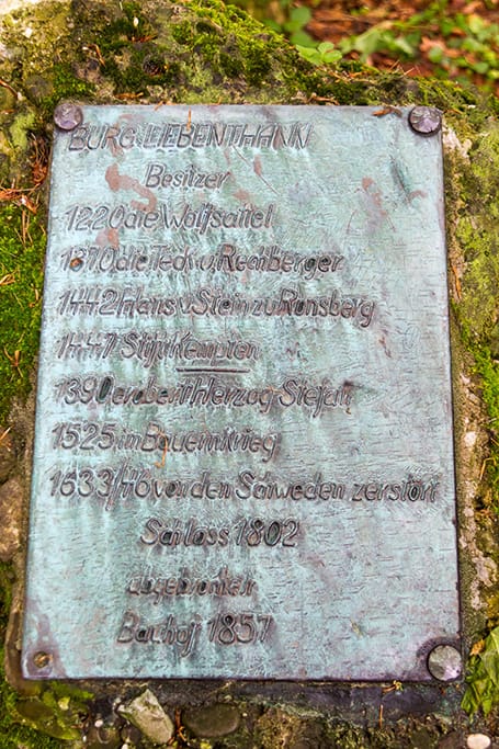Burgruine Liebenthann<br />(Obergünzburg - Unterallgäu / 2014)