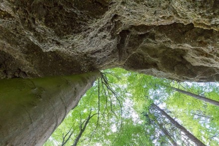 Unterallgäu: Die Teufelsküche (Geotop Nr. 43) und Burgstall Liebenthann (Obergünzburg)