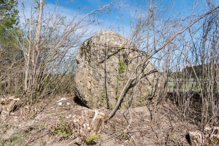 Burgstall auf dem Kapf und das Laufwasserkraftwerk in Altusried