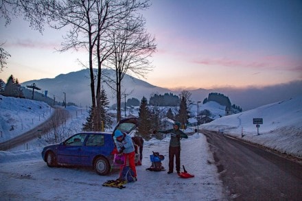 Pistentour auf den Pfeifferberg mit Einkehr in der Stubentalalpe und Ballonglühen