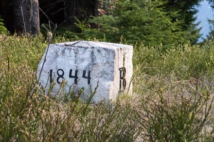 Tirol: Grenzstein Bayern - Tirol von 1844 (Jungholz)