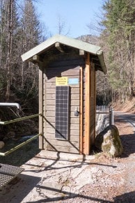 Oberallgäu: Hochwassermessstation an der Achtalstraße (Pfronten)