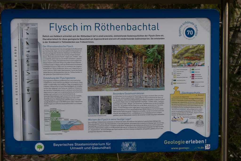 Geotop Nr. 70 - Flych im Röthenbachtal<br />(Schwangau - Ammergauer Berge / 2017)