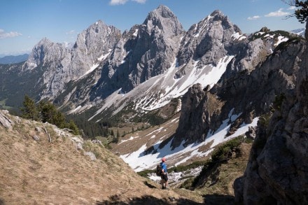 Tannheimer Tal: Von Musau aus auf die Große Schlicke, Läuferspitze, Haller Schrofen und Schartschrofen (Tirol)