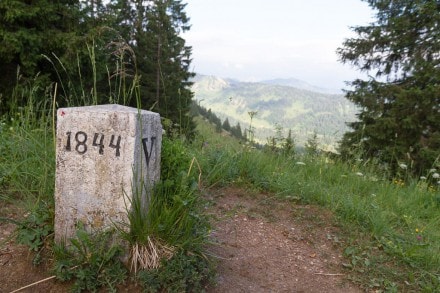 Oberallgäu: Grenzstein - Bayern / Voralberg (Gunzesried)