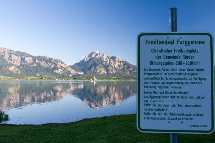 Ostallgäu: Freibad am Forggensee (Füssen)