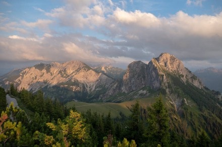 Oberallgäu: Breitenberg und Aggenstein über den Reichenbachtobel von Pfronten (Pfronten)