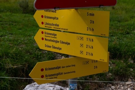 Von Nesselwngle aus auf die Krinnenspitze