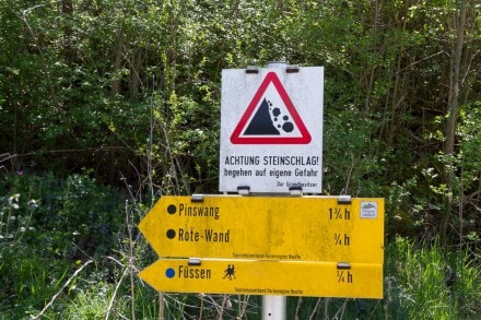 Rote Wand, Schwarzenberg, Dreiländereck und der Lechfall bei Füssen