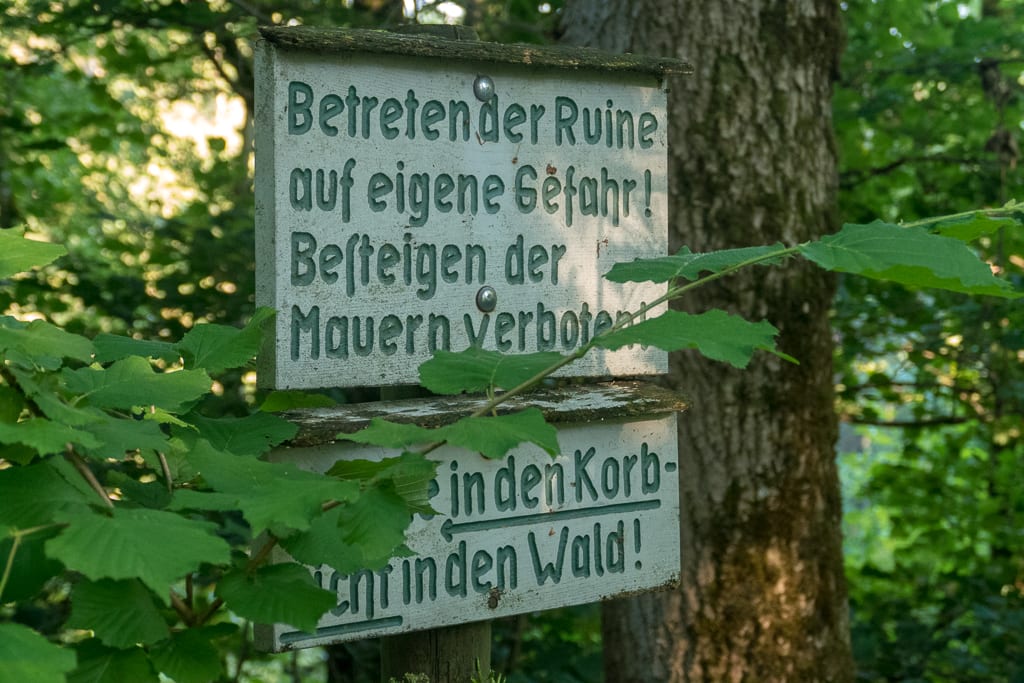 Burgruine Rothenstein<br />(Bad Grönenbach - Oberallgäu / 2018)