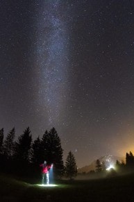 Tirol: Nachtaufnahmen Milchstraße bei den Königsschlösser (Füssen)