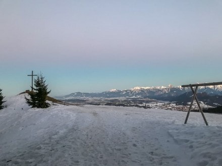 Abendliche Pistentour auf die Hündleskopfhütte