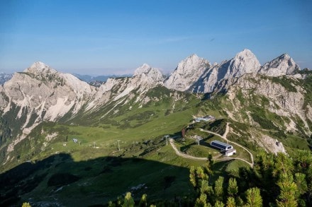 Tannheimer Tal: Sebenalpe, Sefenspitze, Gamskopf, Läuferspitze, Haller Schrofen und Schartschrofen (Grän)