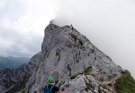 Tannheimer Tal: Der Gimpel besteht aus Wettersteinkalk. (Nesselwängle)