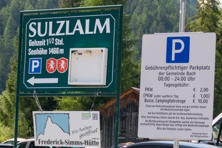 Aufstieg von Stockach im Lechtal durch das Sulztal zur Simmshtte