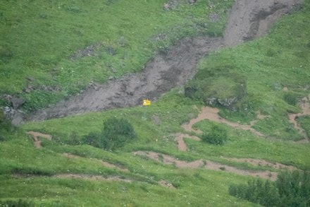 Tirol: Unwetter auf der Frederick-Simms-Hütte (Stockach)