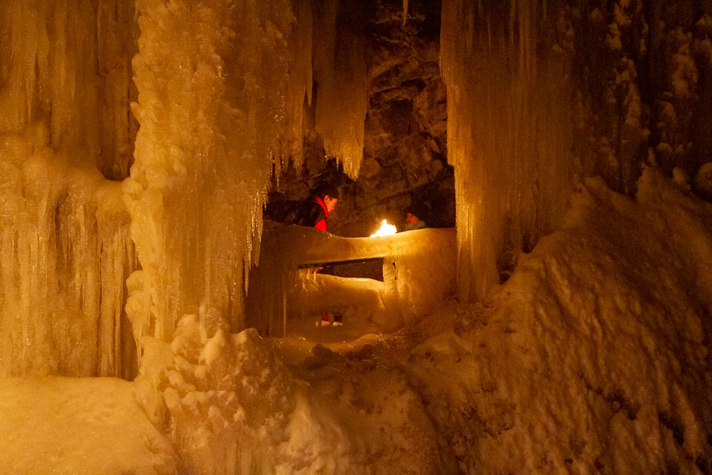 Nächtliche Fackelwanderung durch die Breitachklamm (Tiefenbach - Oberallgäu / 2019)