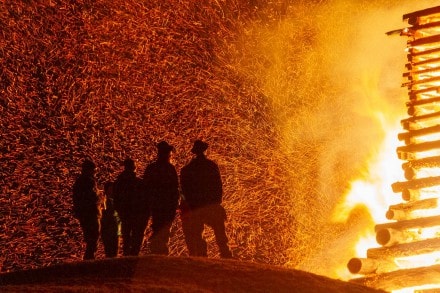 Oberallgäu: Funkenfeuer in Obermaiselstein (Obermaiselstein)