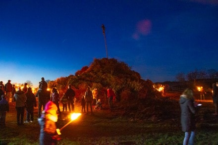 Oberallgäu: Funkenfeuer in Dietmannsried (Dietmannsried)