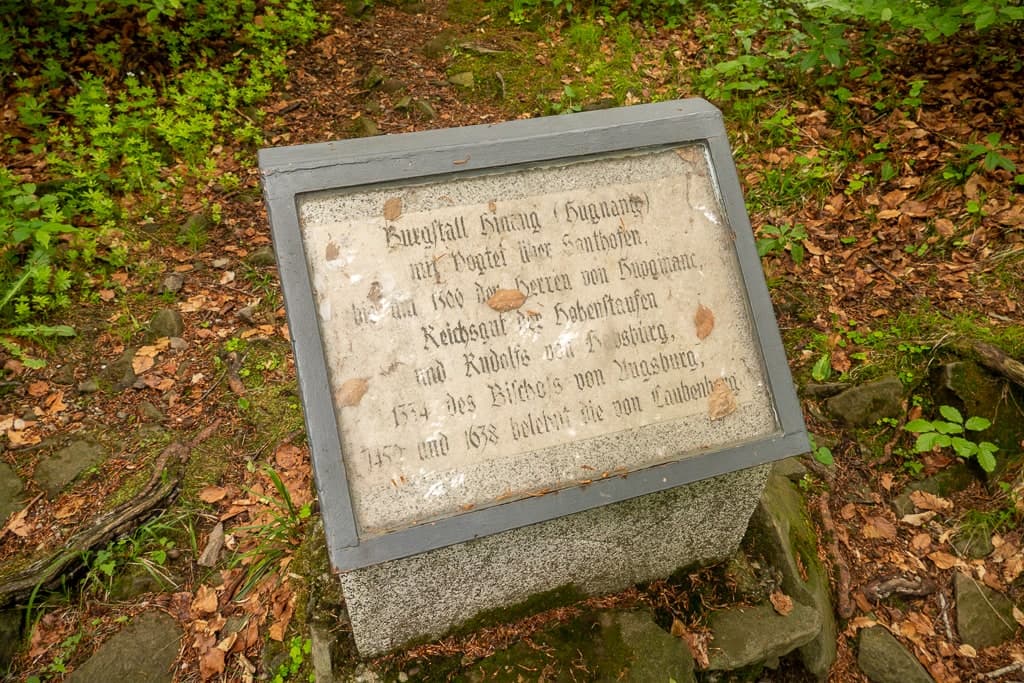 Burgstall Hinang<br />(Sonthofen - Oberallgäu / 2019)