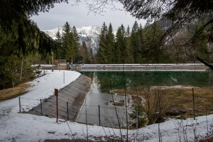 Oberallgäu: Stausee am E-Werk (Bad Hinterstein)