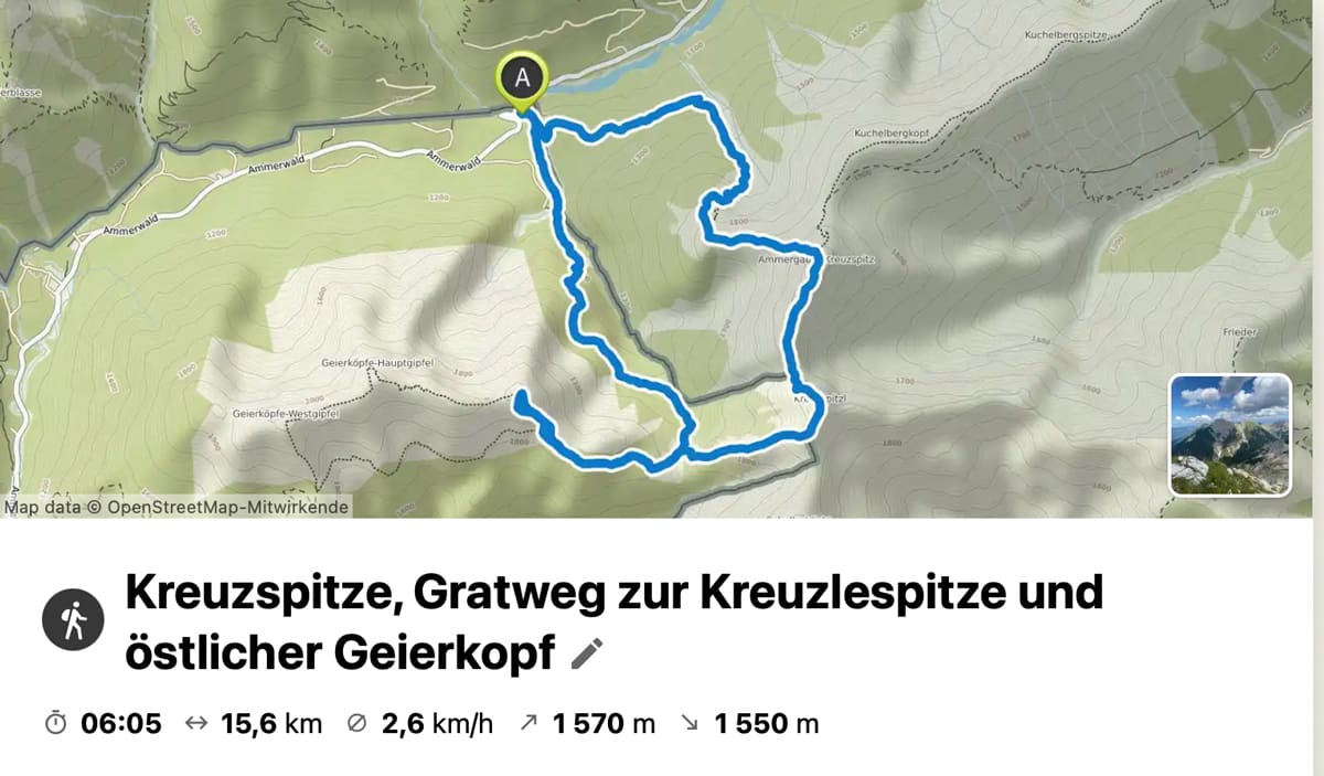 Wanderkarte