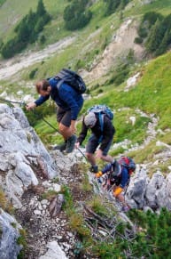 Tannheimer Tal: Luferspitze und Hallen-Schrofen (Grn)