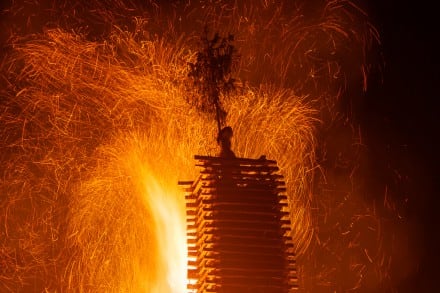 Oberallgäu: Funkenfeuer in Bad Hindelang (Bad Hindelang)