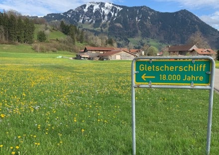 Oberallgu: 18.000 Jahre alter Gletscherschliff (Immenstadt)
