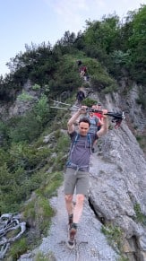 Ammergauer Berge: Schrofennas Abstieg zum Plansee über den Jägersteig (Reutte)