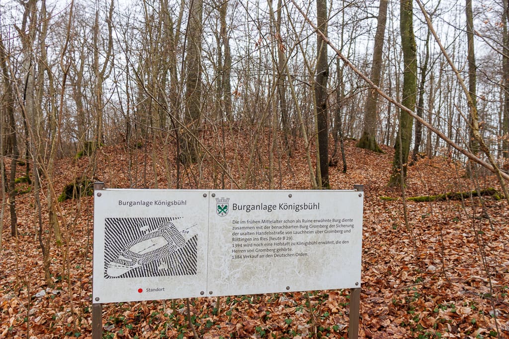 Burganlage Königsbühl<br />(Bopfingen - Donau-Ries / 2023)