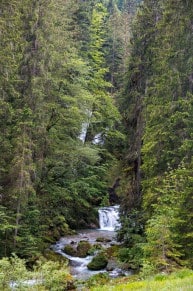Oberallgu: Wasserfall nahe der Alpe Vors 3 (Gunzesried)